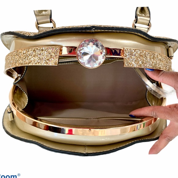 Handbag Republic Gold Glitter Handbag - Picture 5 of 10